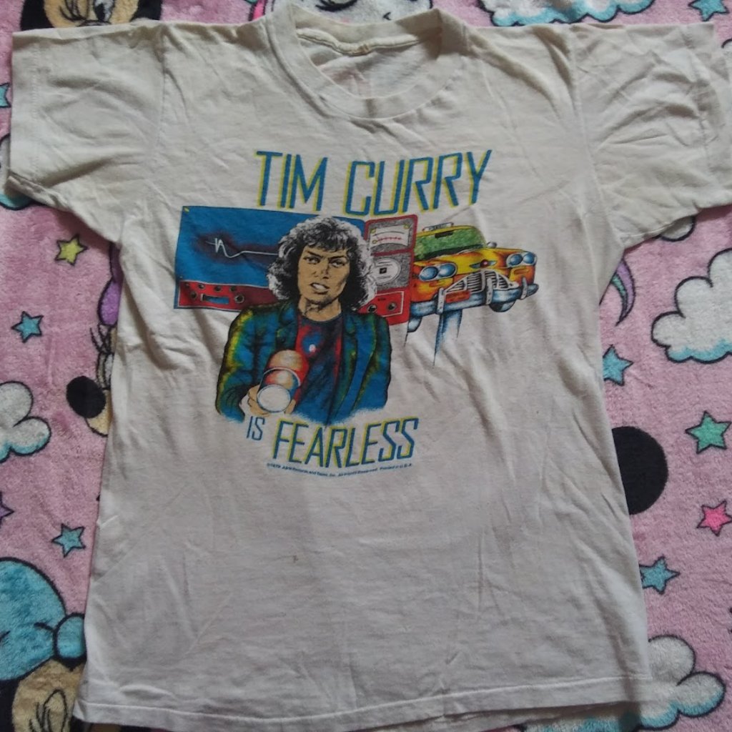 Vintage Rare Tim Curry 1979 Fearless Paradise Garage Single Stitch Promo T-Shirt